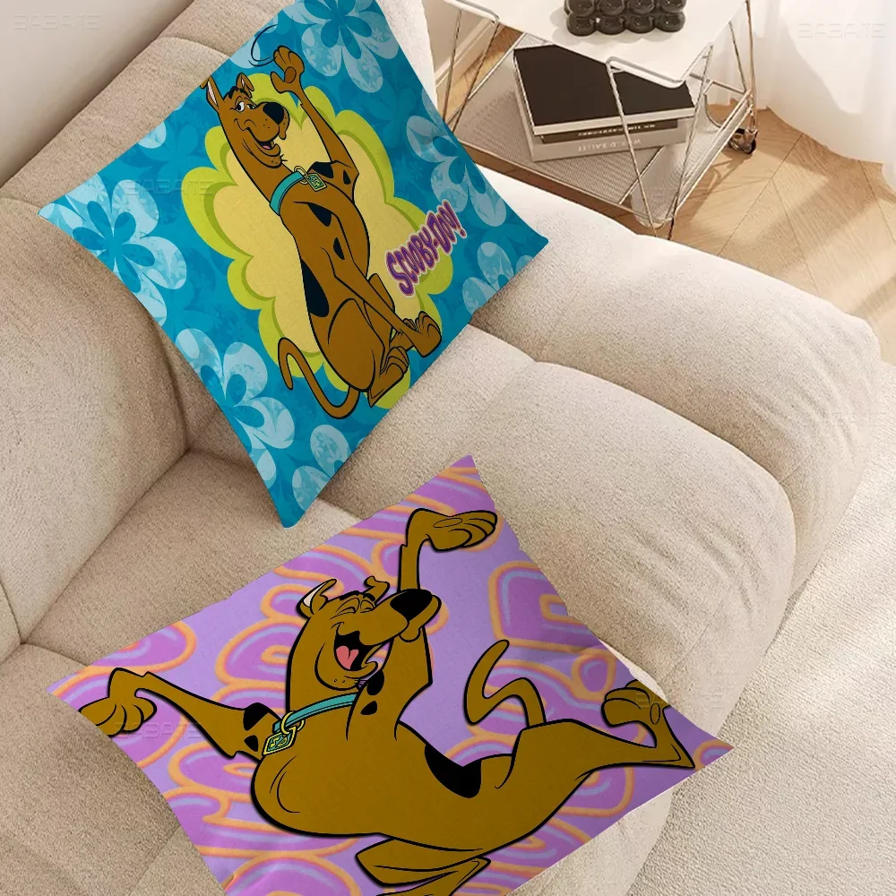 S-Scooby Cartoon Doo Cushion Cover Decorative Pillow Sofa Home Decor Case Pillow Cases