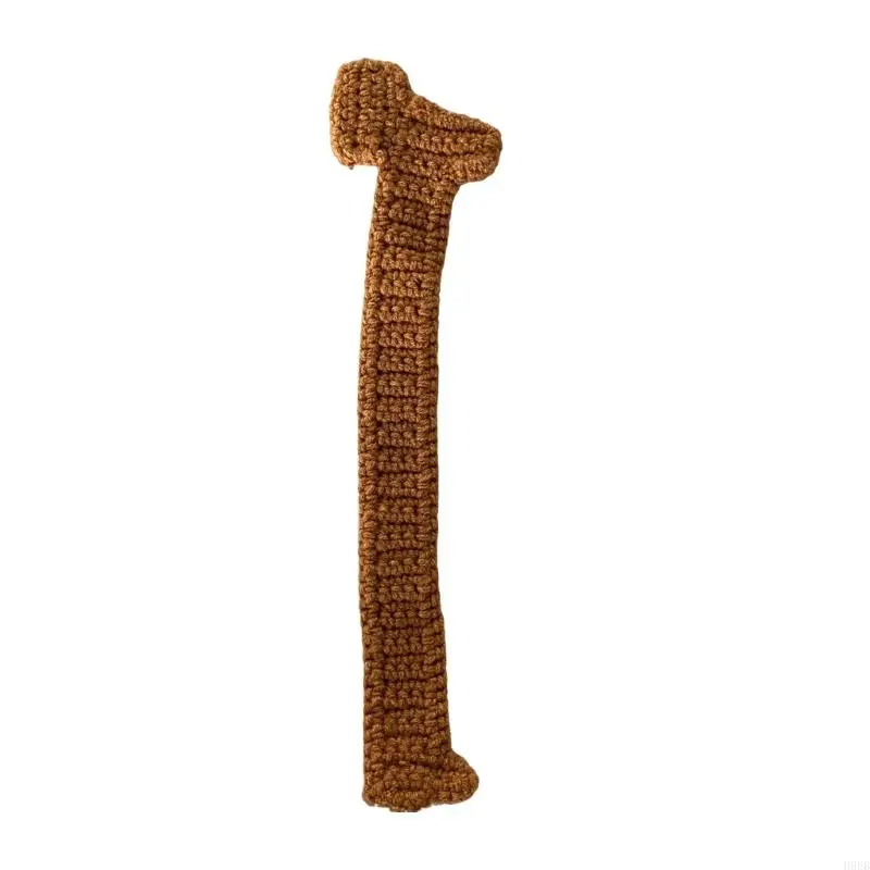 H9EB Crochet Bookmarks 10.6Inch Long Knitted Dachshund Bookmarks for Teacher Student