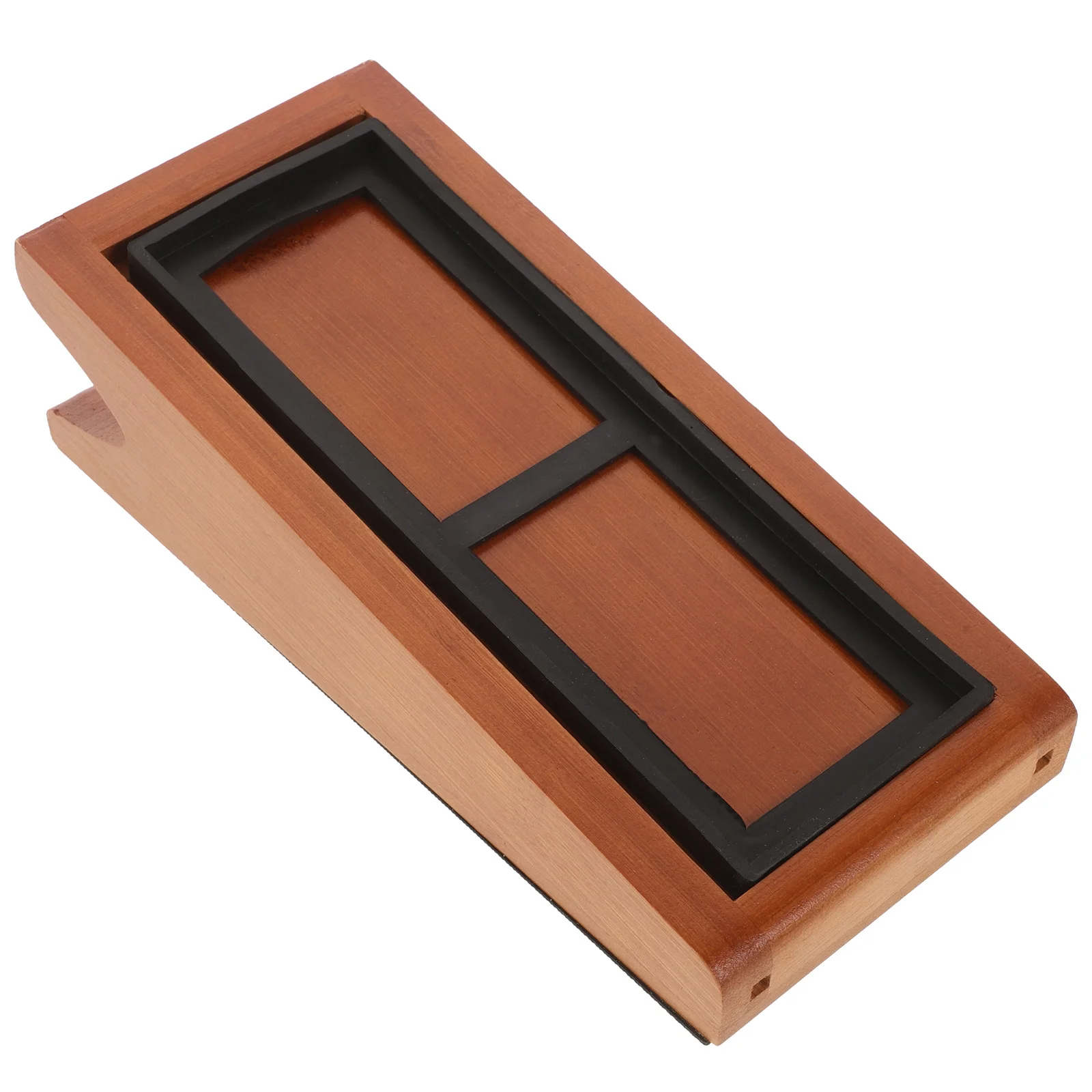 

Wooden Base Light Brown Anti Silicon Compact Size Sturdy Smooth Sharpening Stone Tool Holder Efficient