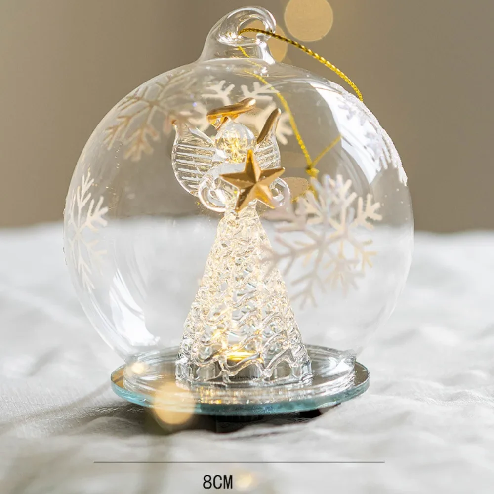 

Excellent Glass Angel Fairy Glass Light Transparent Fairy Design Nordic Night Light Kawaii Decor Ornaments Home Living Room