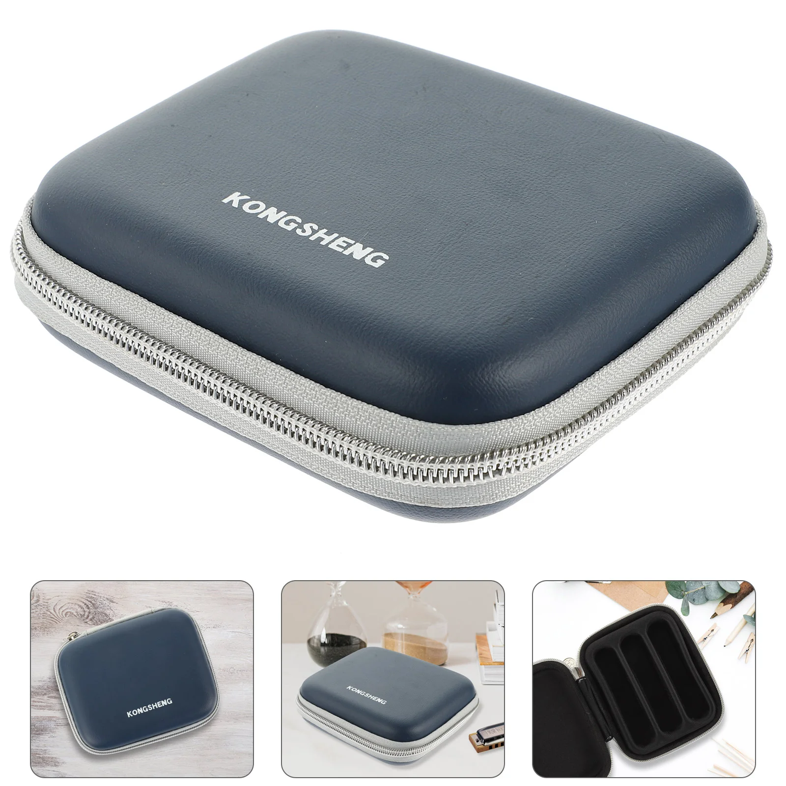 

Harmonica Bag Case Shockproof Singing Bowl Mallet Carrying for Suitcases Pouch Accessory Storage Travel