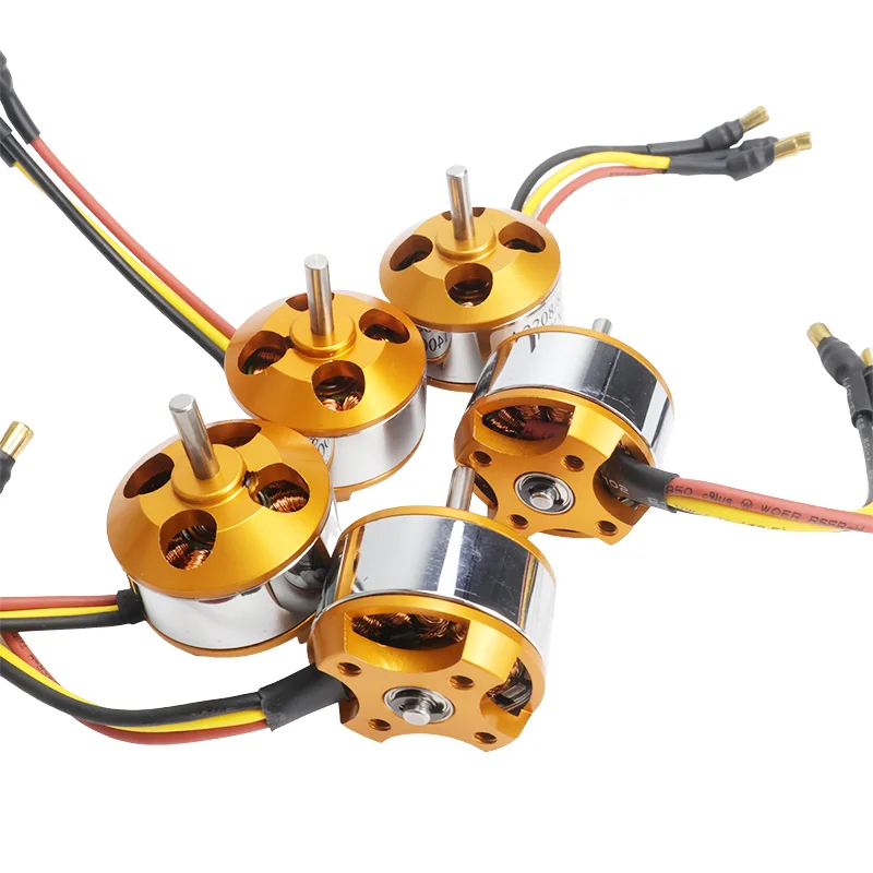 Bürstenloser Motor A2208 2208 Motor KV 1000 1100 1400 1800 2600 Bürstenloser Motor Starrflügelflugzeug Auto Wildschweinmodell Drohnenmotor