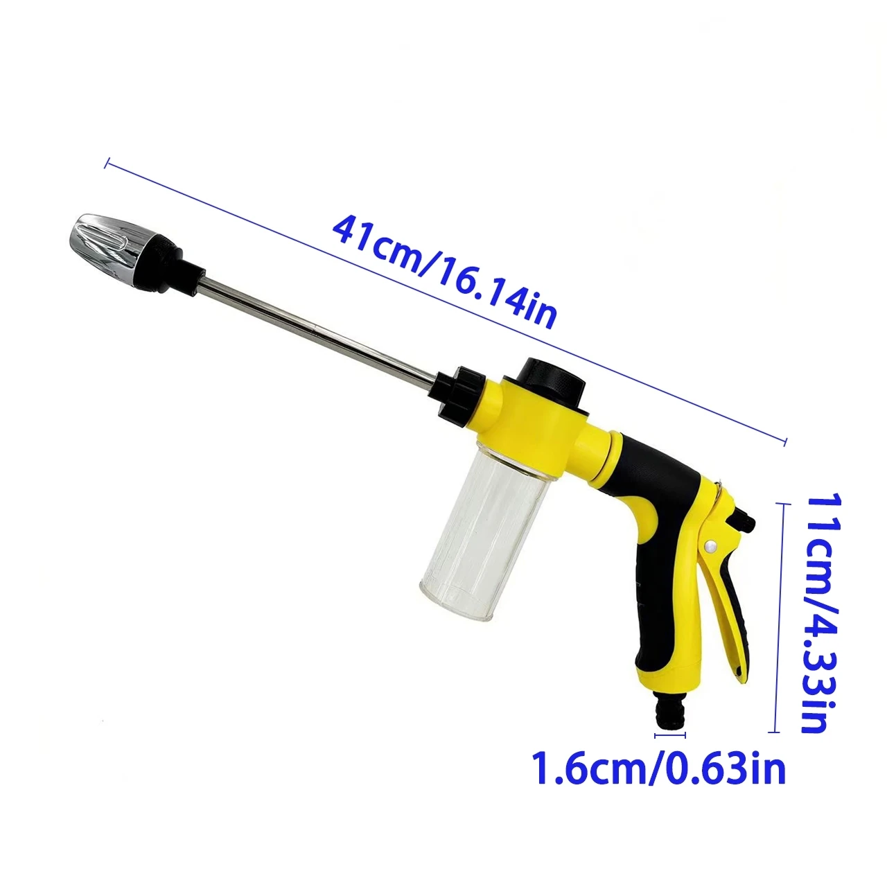 High Pressure Car Wash Foam Bottle, Car Wash Water Sprayer, Durable Plastic Car Care Standard Line, Garden Watering & Plant