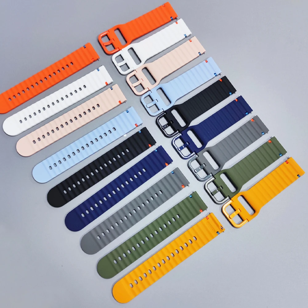 Garmin Approach S50 S42 S40 S12/Forerunner 165 645 265 255 밴드 Vivoactive/Active 6 5 Venu 3 Correa 용 20mm 22mm 실리콘 스트랩