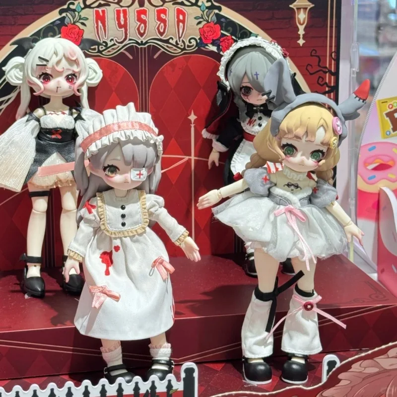 Auf Lager Nyssa Blind Box Eerie Nightmare Serie 1/12 Bjd Gothic Anime Figur mit beweglichen Gelenken PVC Garage Kit Action Spielzeug