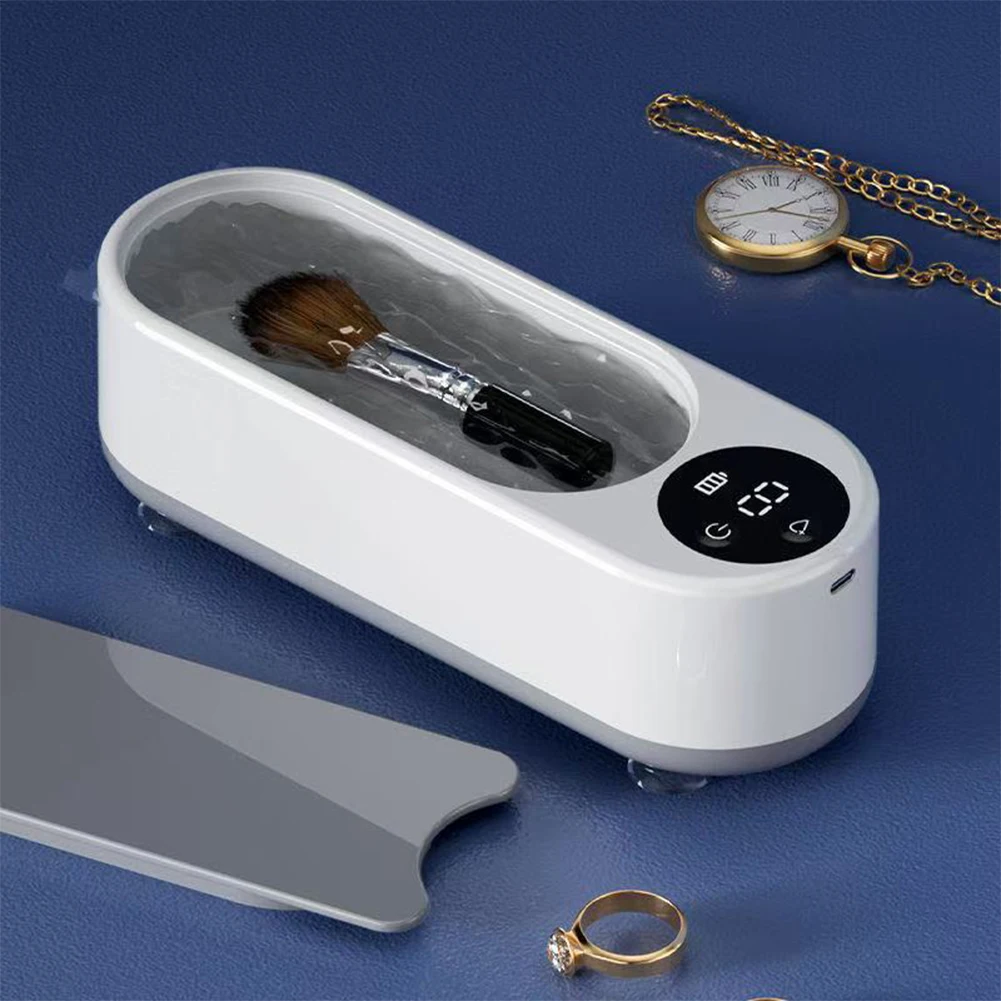 

Ultrasonic Cleaner Machine High Frequency Eyeglass Cleaner Glasses Cleaner for Eyeglasses Rings Necklaces Denture