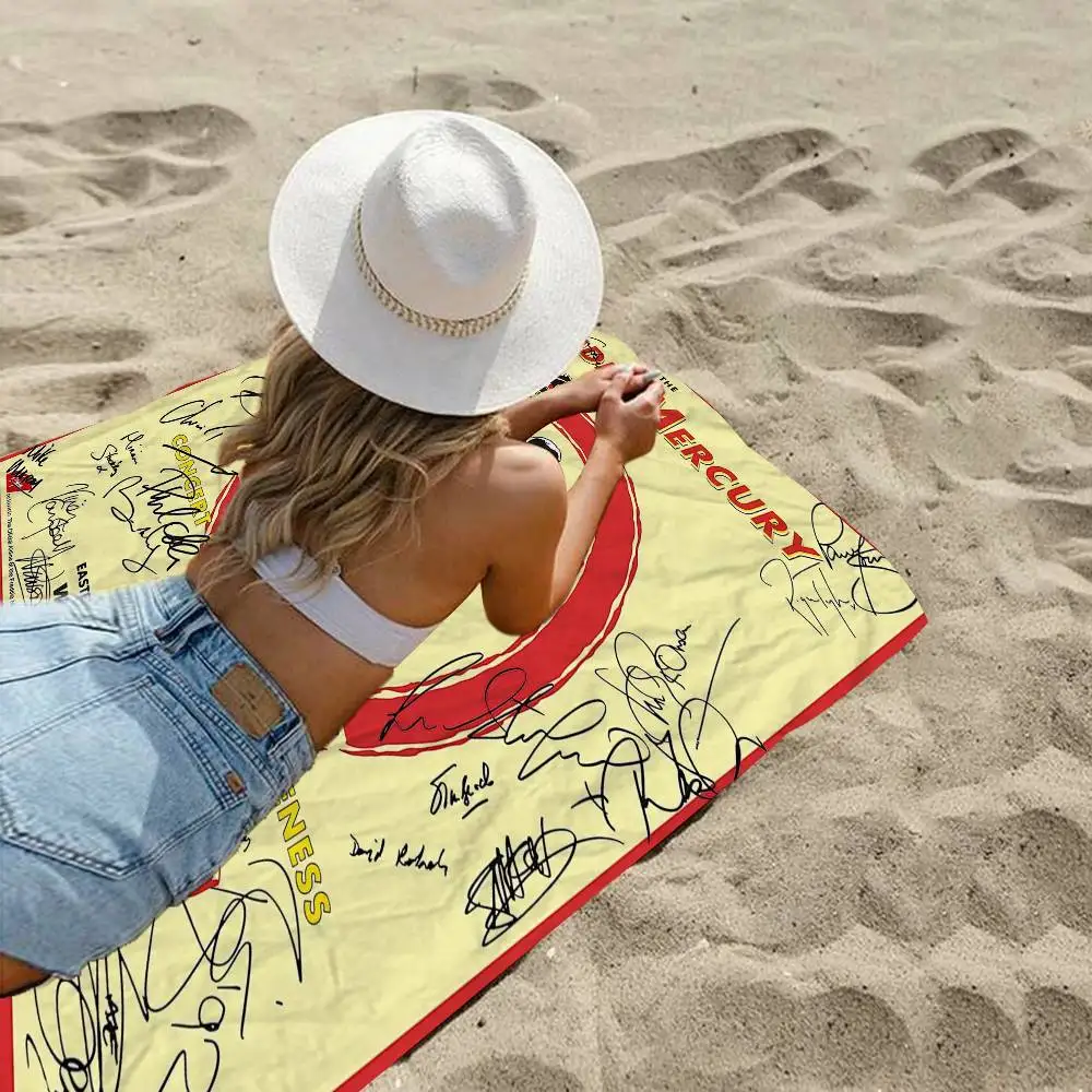 Singer Star Freddie-Mercury Microfiber Blanket Quick Drying Beach Towels Oversized Printing Super Absorbent Pool Towel Blanket