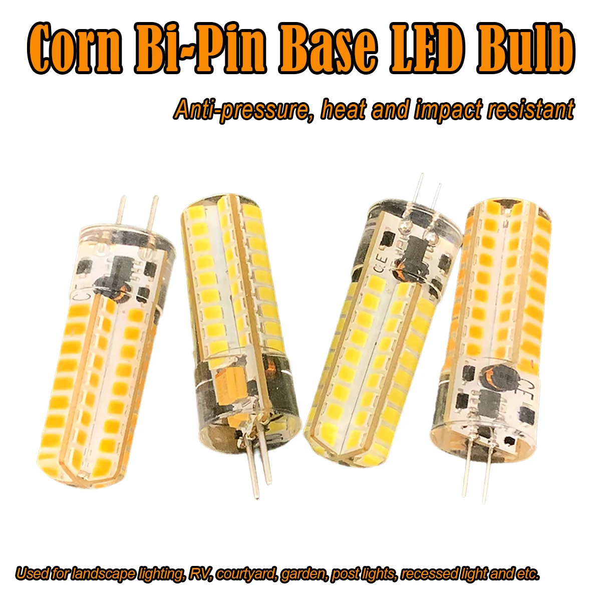 Dimmable G4/gy6.35 Led Light Bulb 7w 72leds For Bulbs Lamp Corn Cover White Clear Lights Smd2835 Decorative Spotlight Chandelier