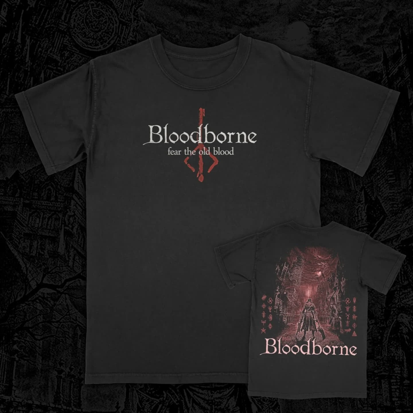 Camiseta Bloodborne Fear The Old Blood, ropa informal de algodón de alta calidad, ropa de calle Harajuku Y2k, ropa holgada cómoda para hombre y mujer