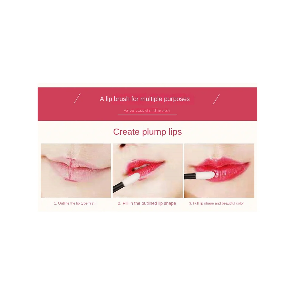 

300 PCS Disposable Lip Brush Make Up Brush Lipstick Gloss Wands Applicator Makeup Beauty Tool Black