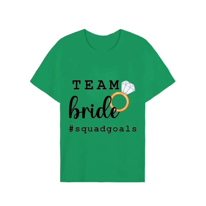 Wedding Hen Bride Squad Party top Team Bride T-Shirt Bridal Party damigelle d'onore EVJF magliette maglietta estiva per abbigliamento donna