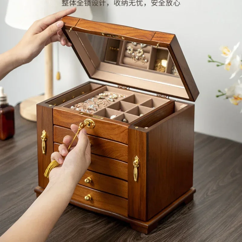 

Exquisite and high-end wooden jewelry box