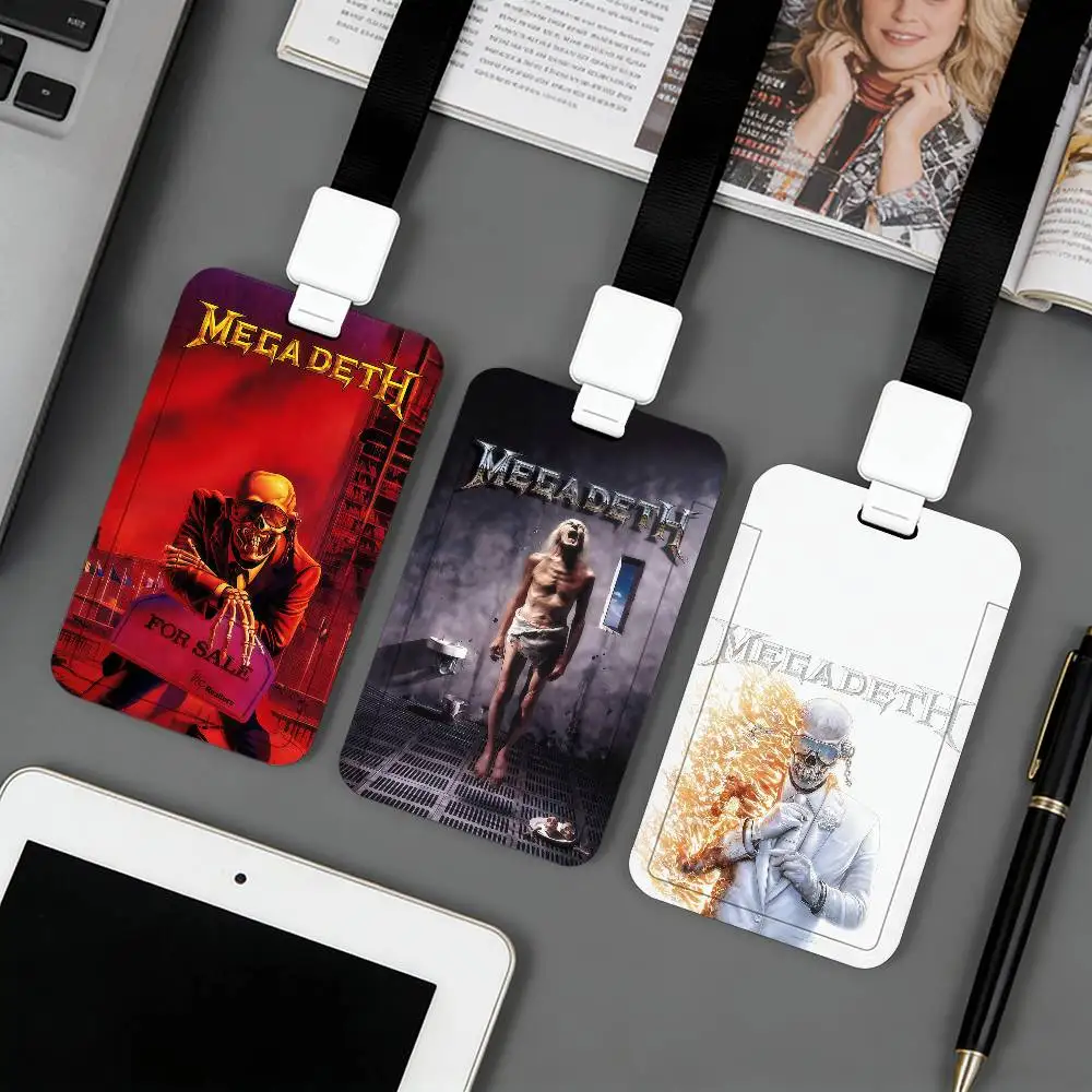 

M-megadeth Band Card Holder Applicable To ID Cards Bank Cards Public Transport Cards And Work Card