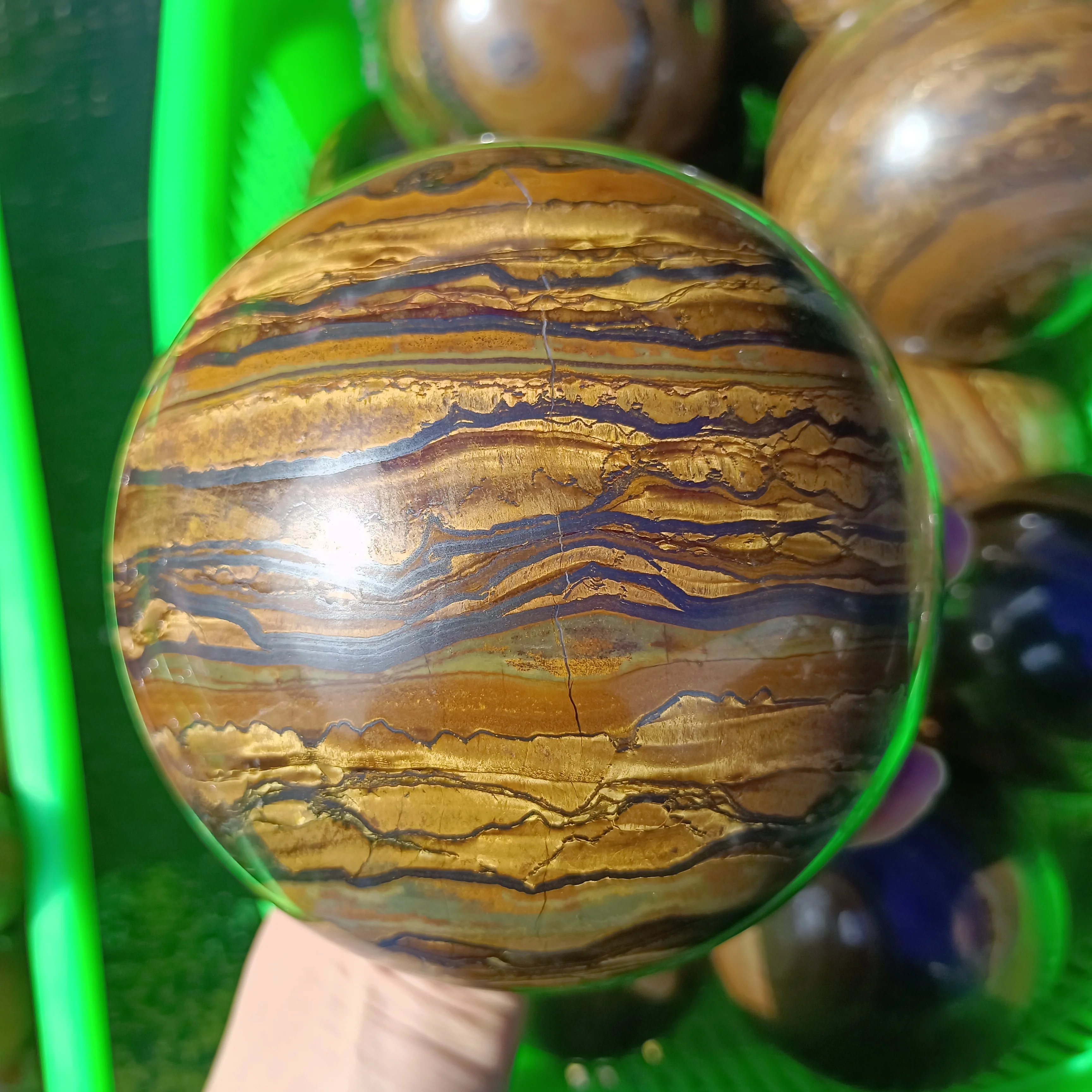 

Huge Natural Tiger Eye Stone Ball,Quartz Crystal Ball,Mineral Reiki Healing Stone, Energy Magic Divination Repair Meditation Gem