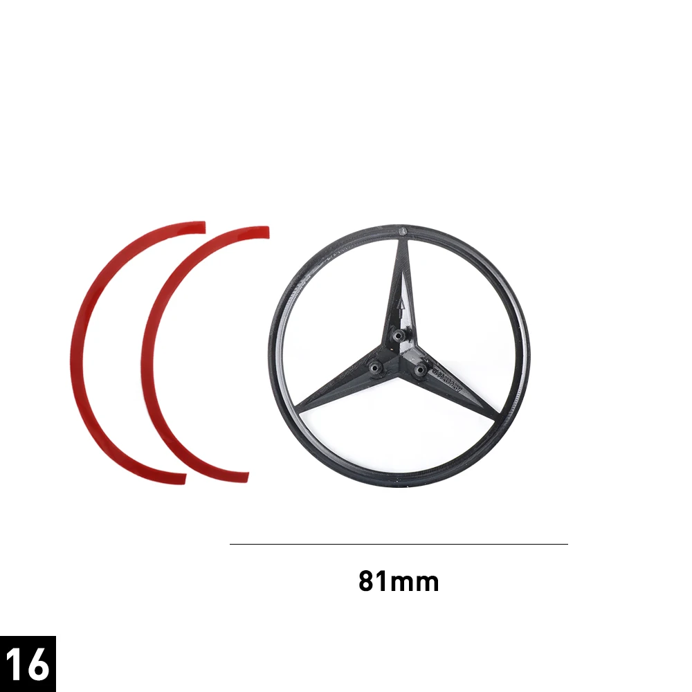 ABS Car Rear Trunk Emblem Sticker Mercedes Logo Badges Cover For Mercedes Benz A-class A180 A200 A250 A45 AMG W176 2013-2018