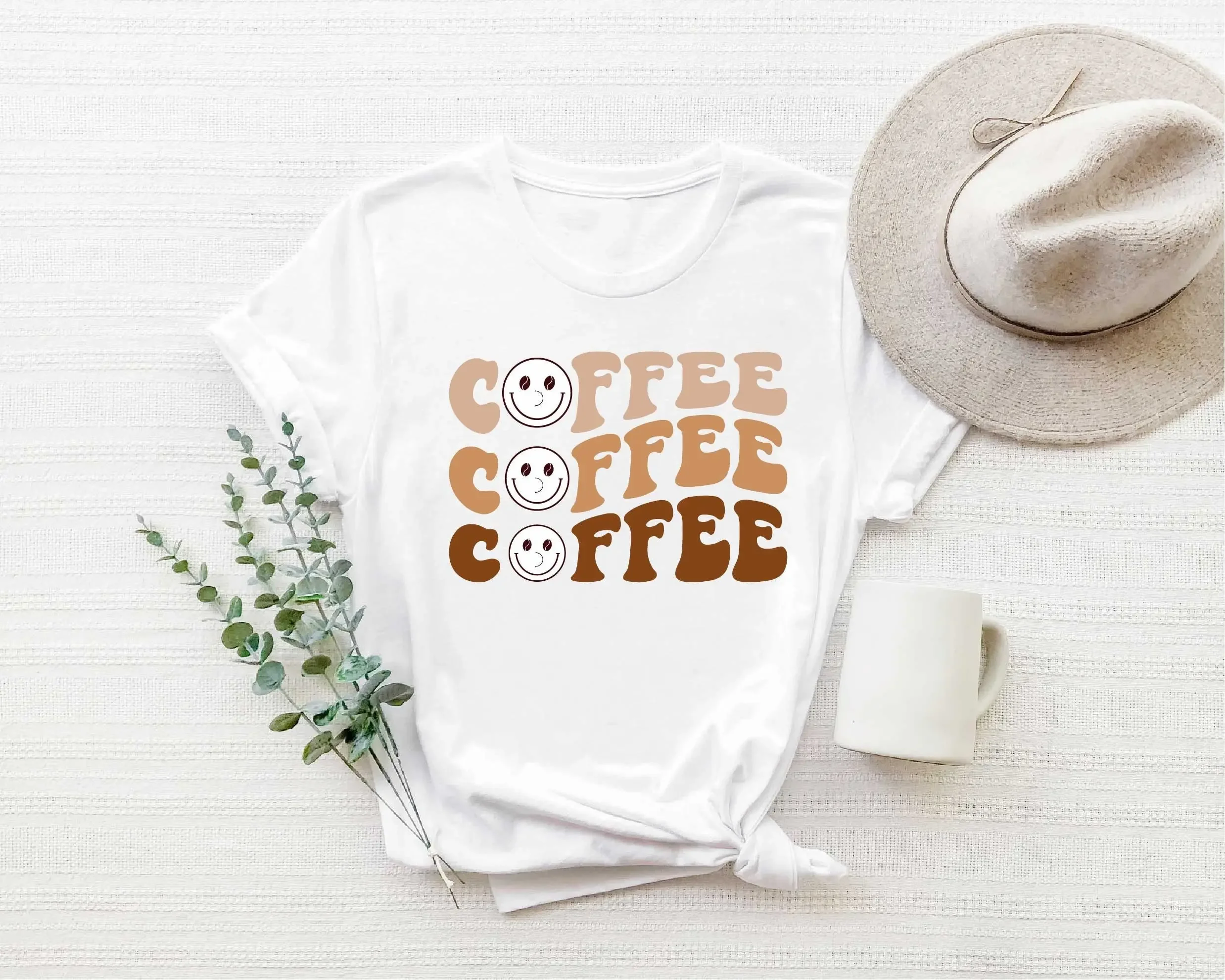 Coffee Smile T Shirt Lover Funny