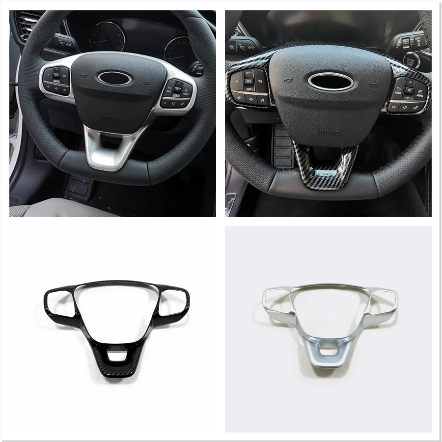 

For Ford Escape / Kuga 2020 2021 2022 Accessories Steering Wheel Cover Trims Stickers