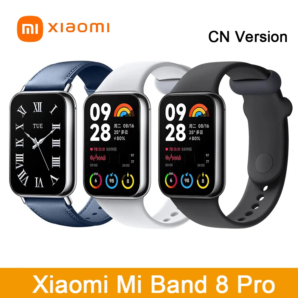 

Original Xiaomi Mi Band 8 Pro 1.74 inch AMOLED Full Color Screen 60Hz Smart Sports Bracelet Blood Oxygen Heart Rate SleepMonitor