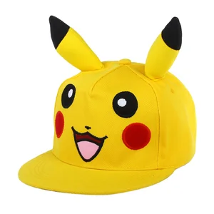 Pokemon dos desenhos animados boné de beisebol pikachu chapéu pokemon ajustável cosplay hip hop crianças meninas meninos anime figura brinquedos presentes homem crianças 8 principais vendas boneco beisebol - №3