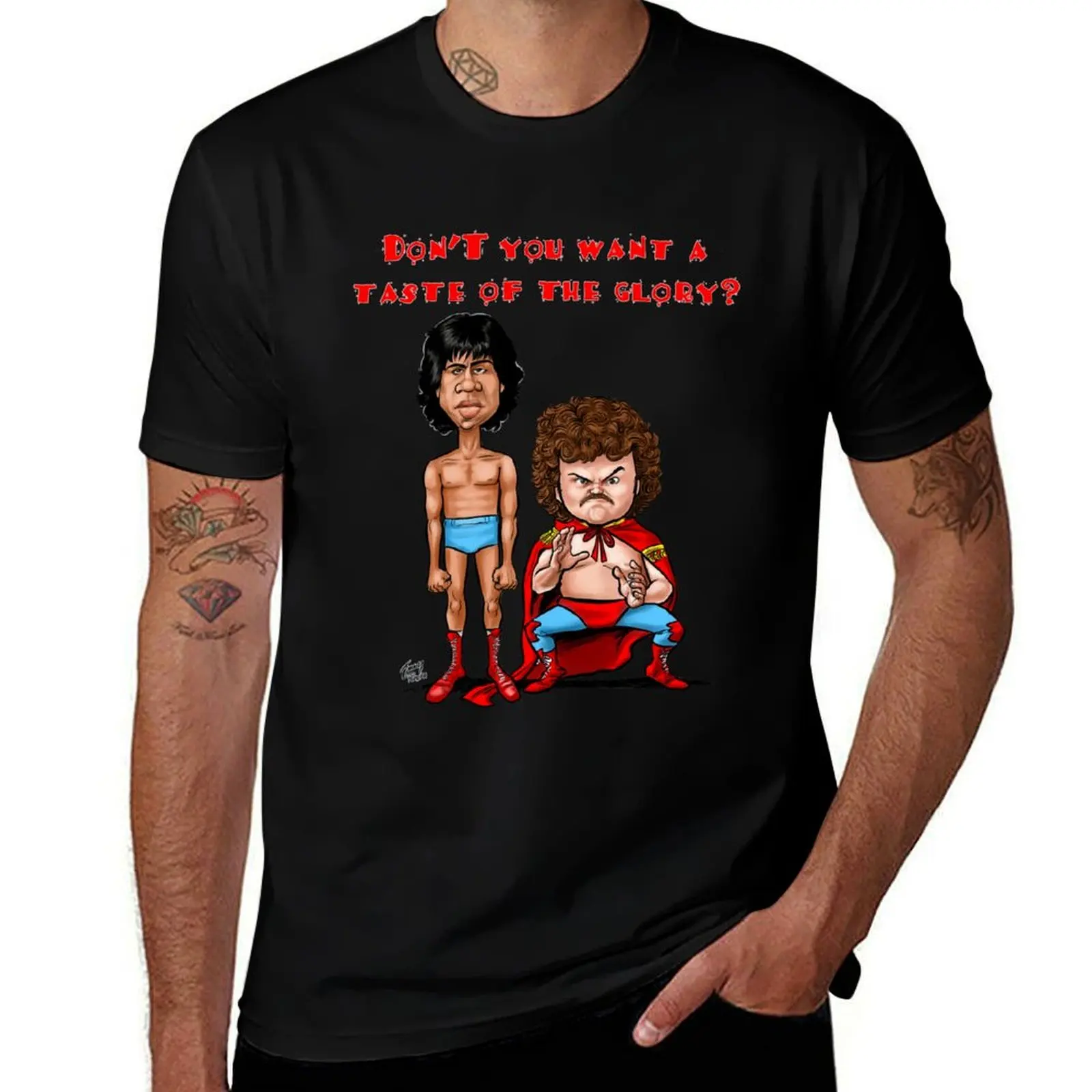 Nacho Libre Taste of the Glory T-Shirt Sweat Resistant Workout Tee Shirt T-Shirt