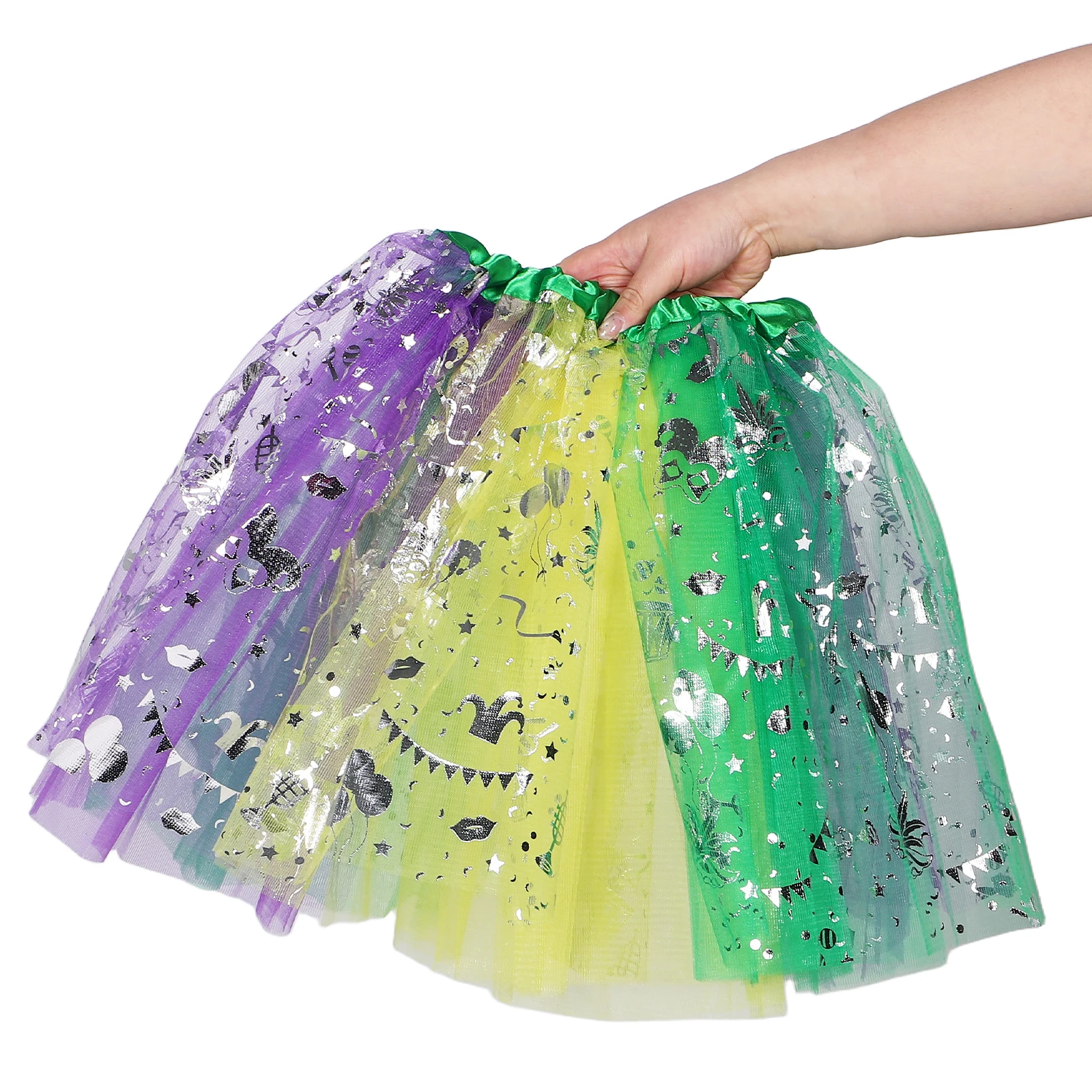 

Sequin Tutu For Women Elastic Waist Carnival Costume Dance Skirt Festival Outfit Mardi Gras Wrap Stretchy Belly