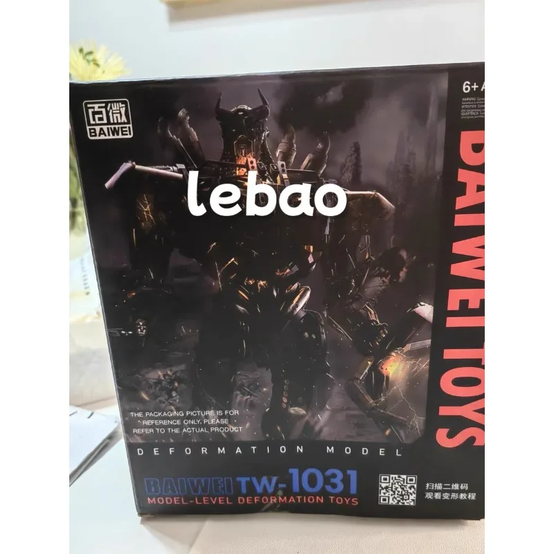 BAIWEI Transformation TW1031 TW-1031 Scourge Rise of the Beasts 영화 7 스튜디오 시리즈 KO SS101 애니메이션 액션 피규어 장난감 18cm