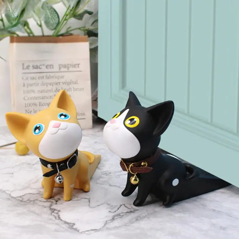 1pc Creative Punch-free Cute Cartoon Animal Styling Home Safety Plastic Door Suction Disc Stand Handle Plug
