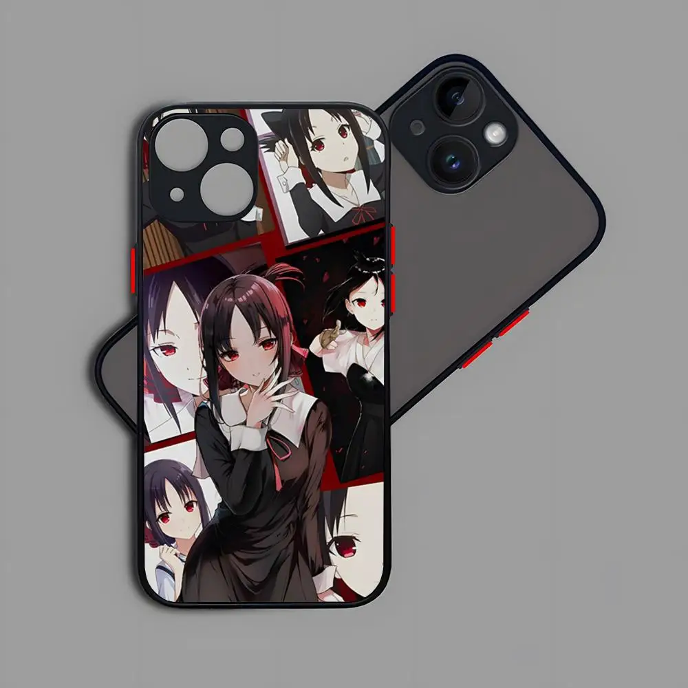 Kaguya Sama Love Is War Phone Case Matte Transparent For 16 15 IPhone 12 11 13 Pro Max X XR XS 8 SE Cover