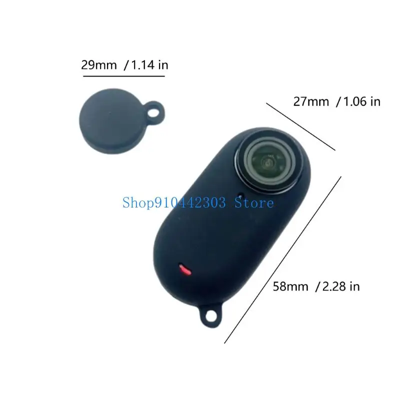 L4MD гибкий чехол для камеры с противоскользящим ремешком и защитной крышкой для объектива, точный для 360 GO3 приключенческой