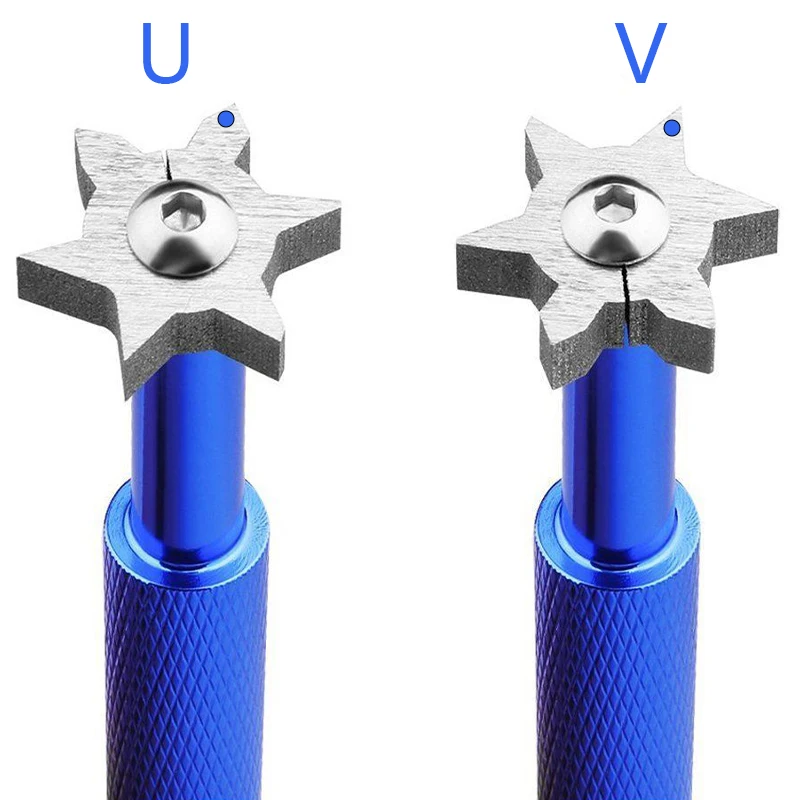 Golf Cleaning Tool Golfs Club Groove Sharpener Wedges Cleaner 6 Cutter Heads 2 Cutting Types Golf Accessories