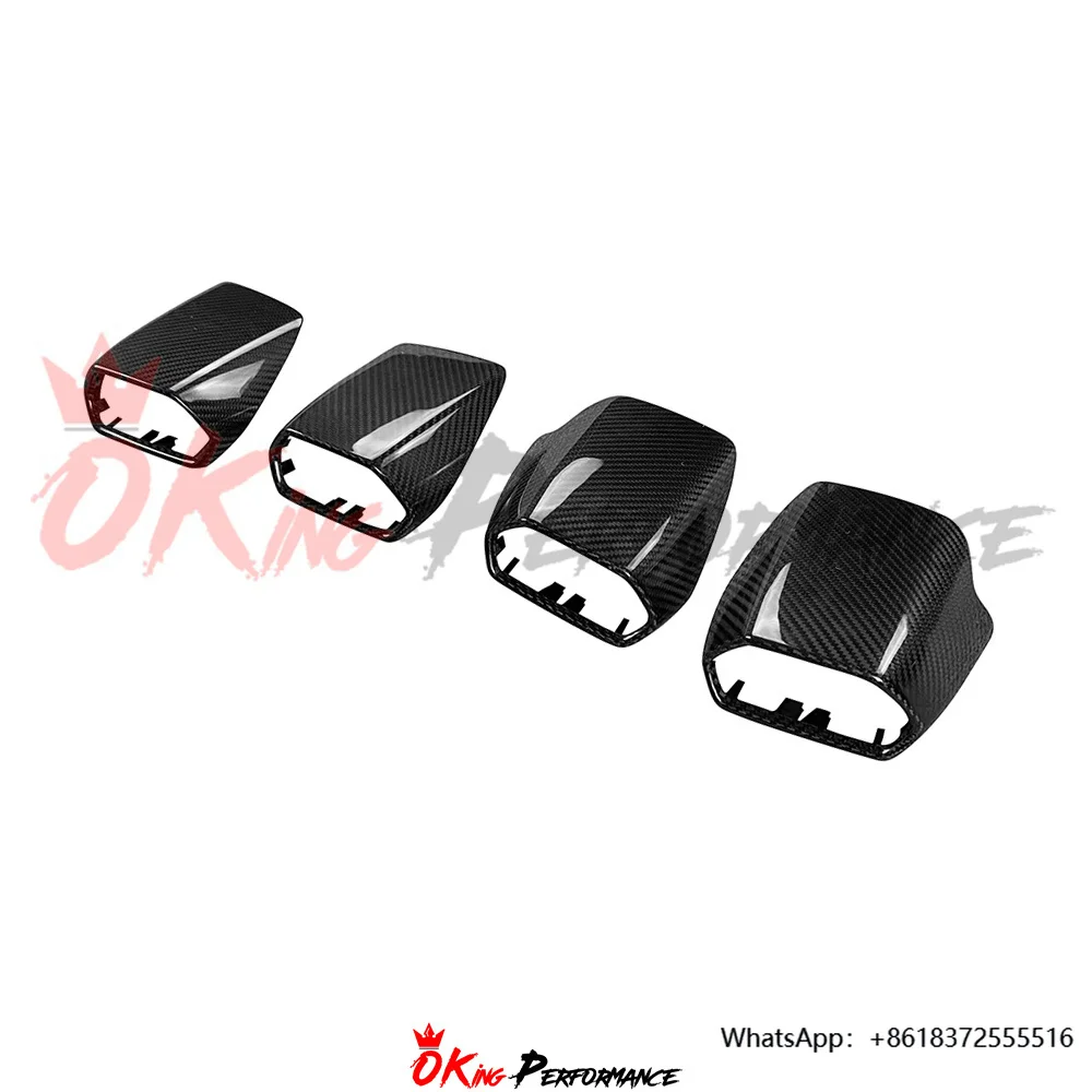 

REPLACEMENT Dry Carbon Fiber AC Cover for Lamborghini Huracan Interiors Kits Air Conditioner Vent Cover Trim Frame