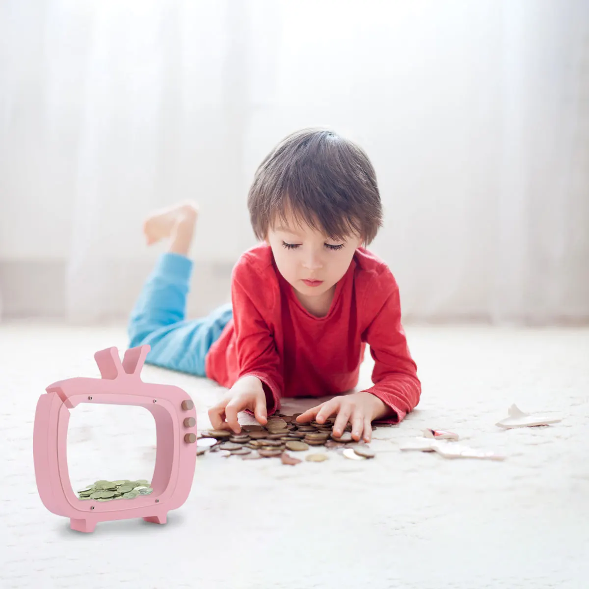 

Creative Shape Saving Pot Big Capacity Storage Jar Home Decoration Photography Props Nordic Style Kids for Nursery
