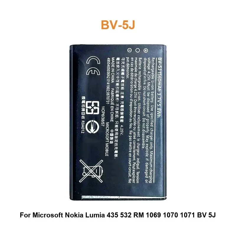 بطارية لمايكروسوفت نوكيا Lumia 640 535 950 435 640 430 RM-1109 RM-1090 RM-1106 RM-1096 BV-T5C BL-L4A BV-T5E BV-5J BV-T4B