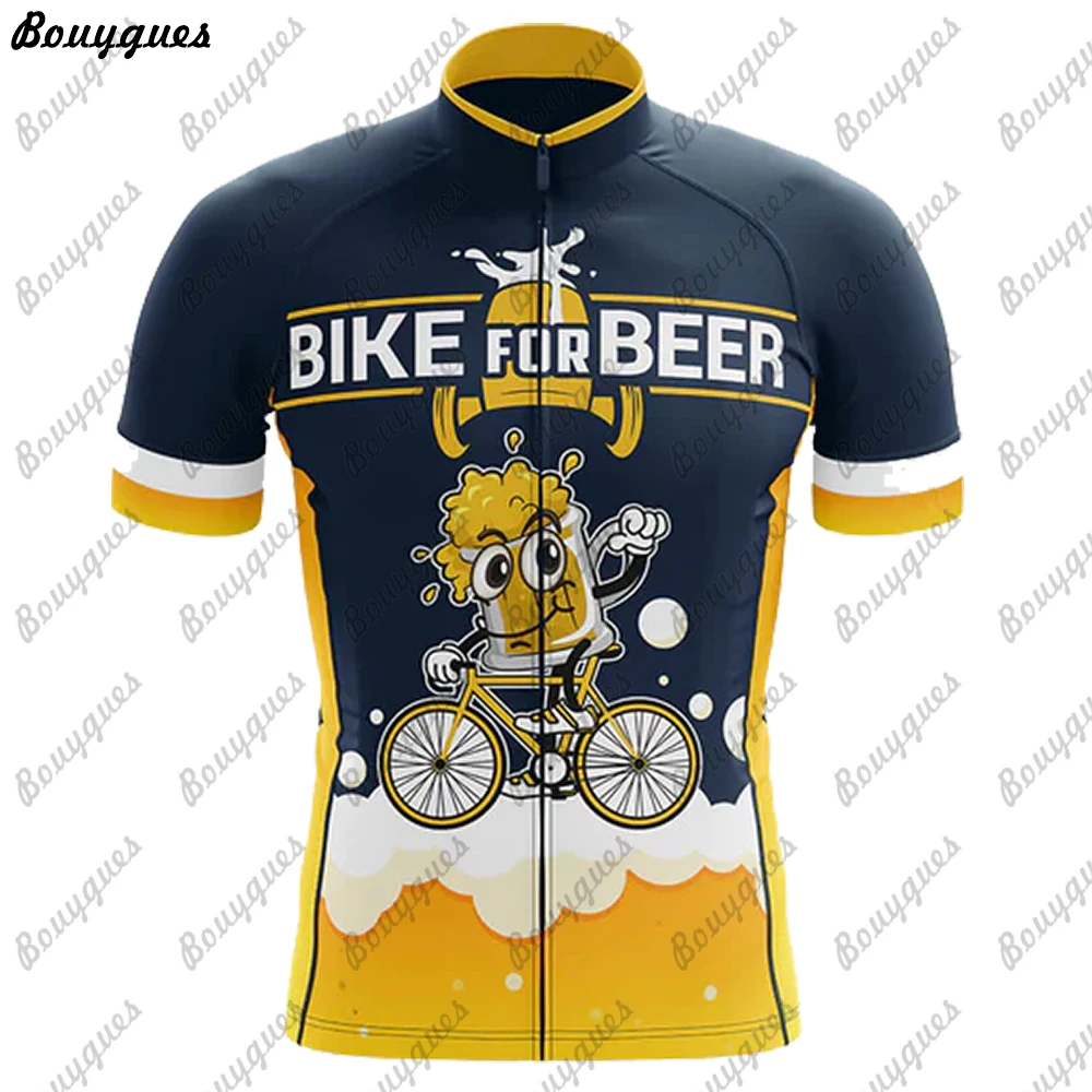 Beer Men Cycling Jersey MTB Maillot Bike Shirt Downhill Jersey High Quality Pro Team Tricota Mountain Bicycle Clothing