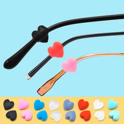 2Pair Fashion Heart Silicone Anti-slip Ear Grip Eyeglasses Leg Ear Hook Stopper Bracket Fastener Accessories Glasses Retainer