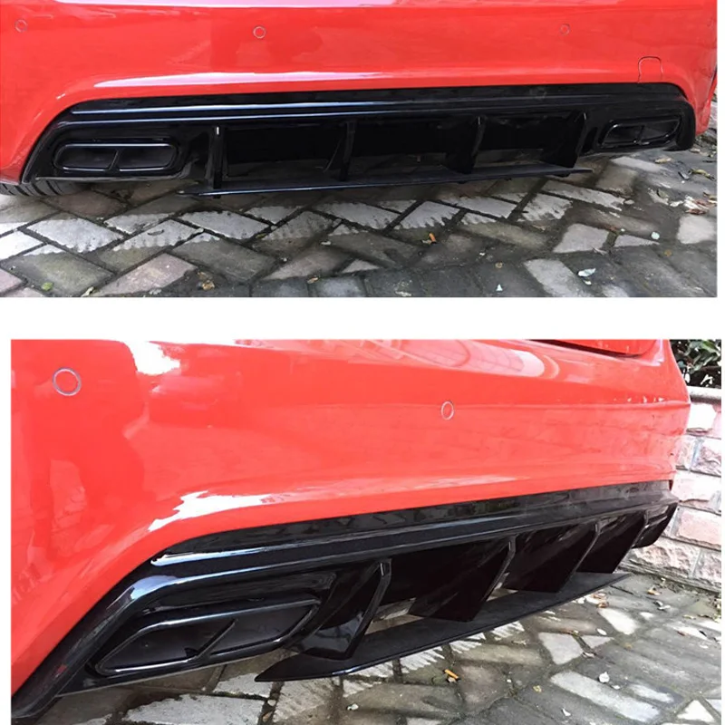 1 Pair Quad Exhaust Tips Stainless Steel For Mercedes A45 W176 CLA45 C117 2013-2018 Car Accessories Muffler Tip