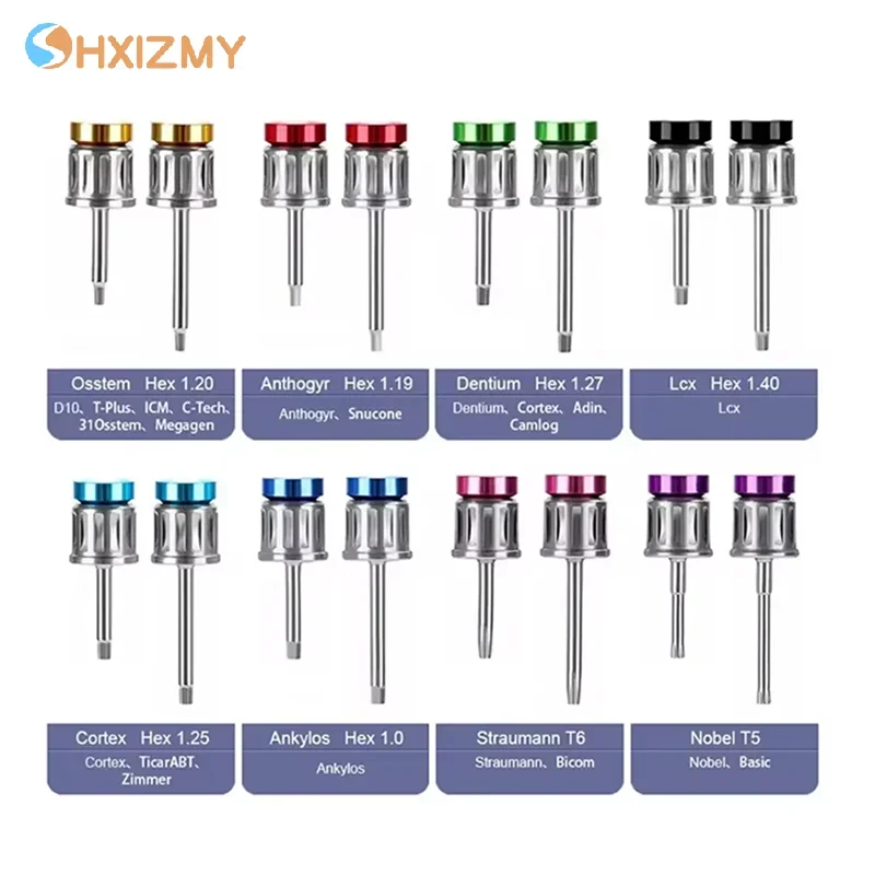 

2Pcs Dental Universal Implant Torque Long Short Screwdrivers For Osstem Dentium Nobel Ankylos Prosthetic Screw Driver Torque