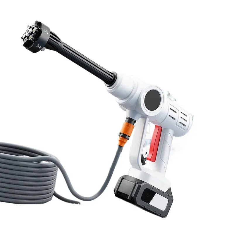 

Portable Wireless Car Washing Machine Powerful 21v Cordless Cleaning Jet Flower Foam Gun Cleaning Washing Machine High