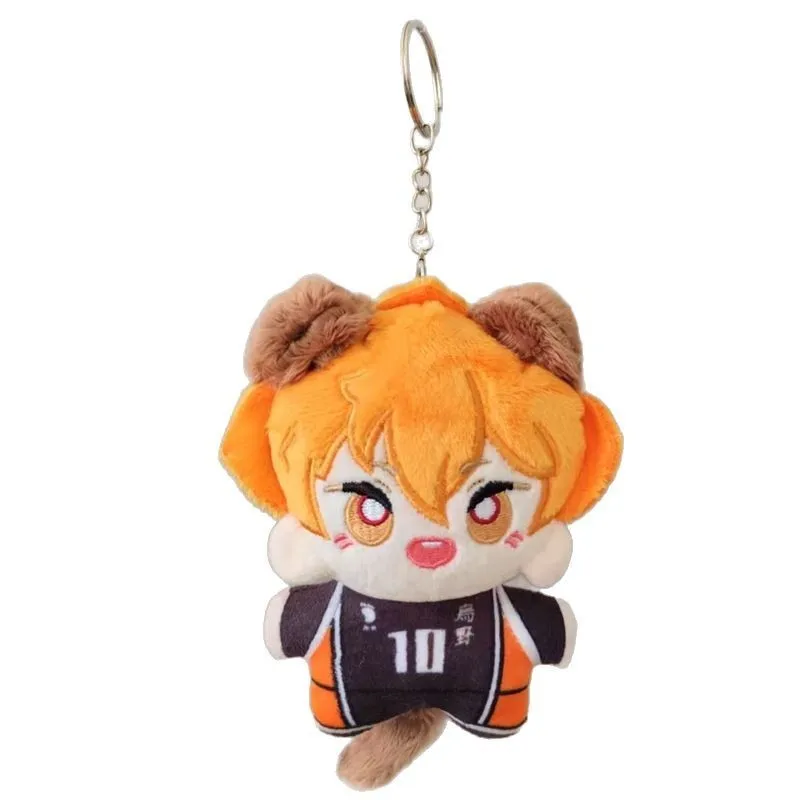 Pluszak Haikyuu Hinata Shoyo Breloczek Tobio Kageyama Yu Nishinoya Zawieszka do Torby Mini Piłka do Siatkówki Pluszowa Lalka Prezent