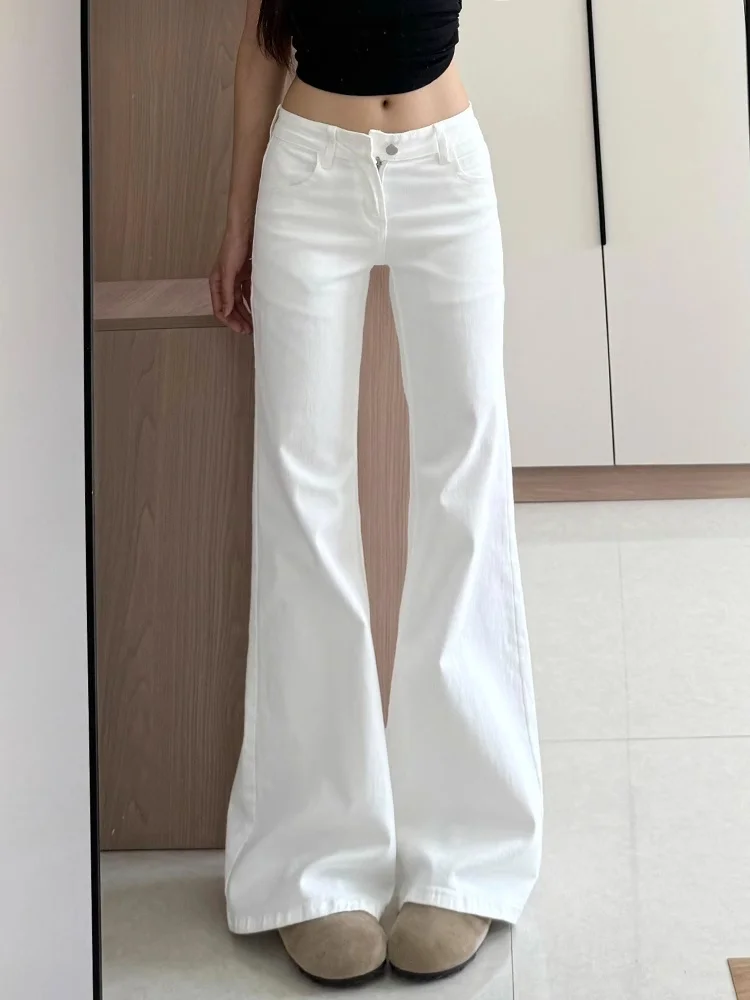 

Flare Jeans Autumn Clothes Women High Fashion Trend Popular Female Denim Hot Sense Series Solid Color All Match Long Classic