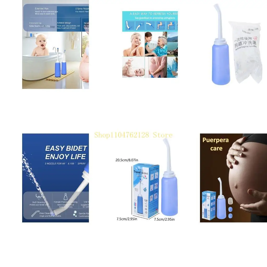 

1 Установите портативные ручные душевые путешествия по очистке биде, гигиена, вымывающие распылитель ручной пресс, женщины, для