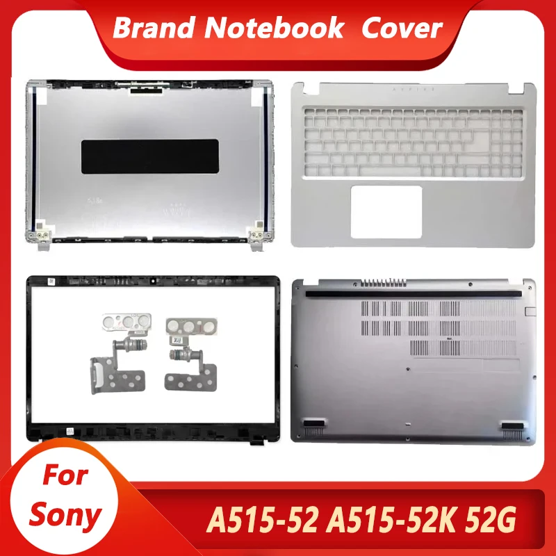 NUEVO para Aspire 5 A515-52 A515-52G A515-52K N19C3: Cubierta trasera LCD, bisel frontal, reposamanos, cubierta superior e inferior para portátil