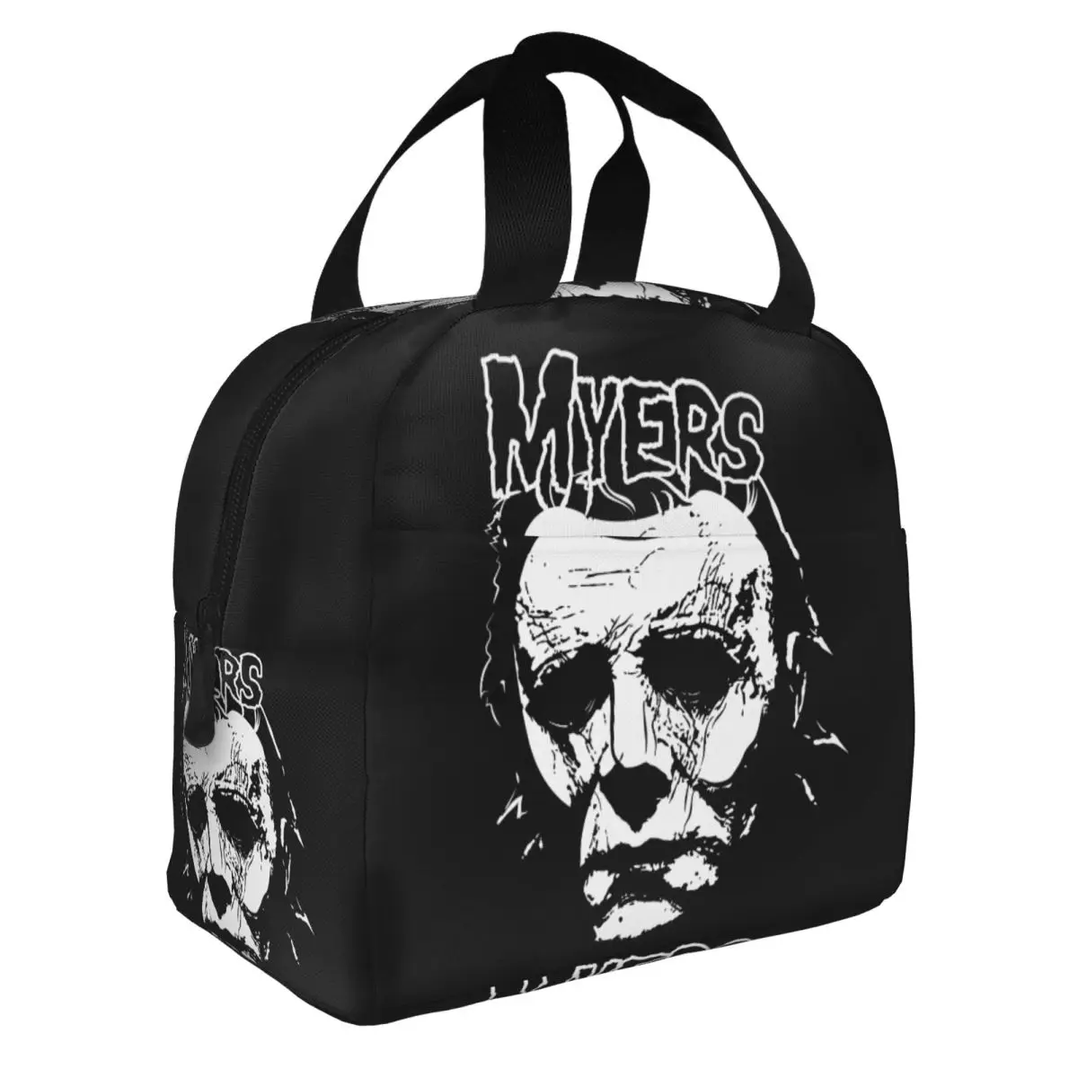 Custom Punk Rock Band Misfits Insulated Lunch Bag for Women Leakproof Thermal Cooler Bento Box Kids School Children