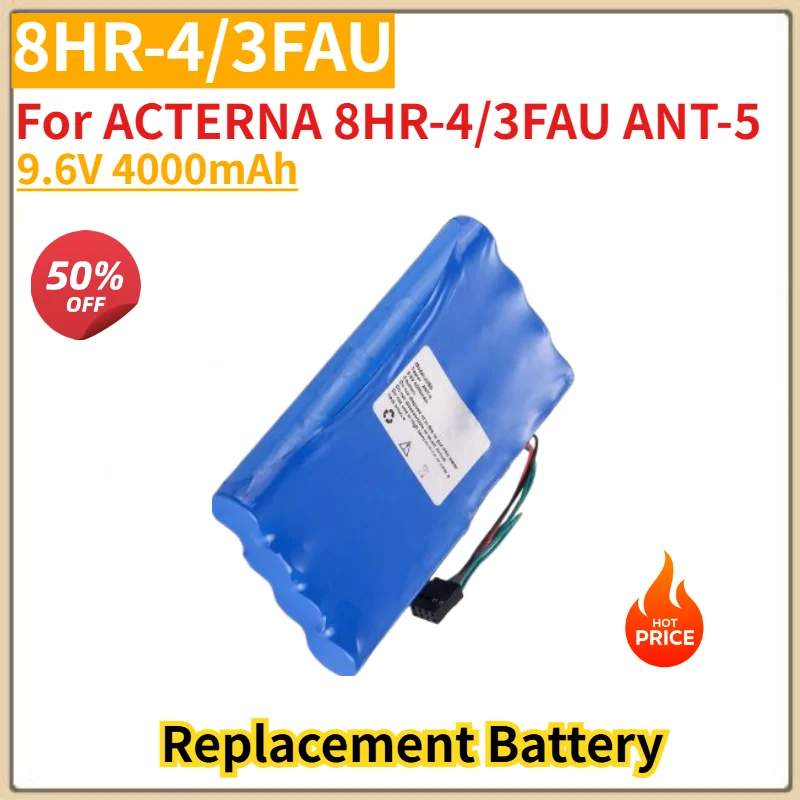 

Brand New High Quality 8HR-4/3FAU 9.6V 4000mAh Battery for ACTERNA 8HR-4/3FAU ANT-5 Replacement Battery