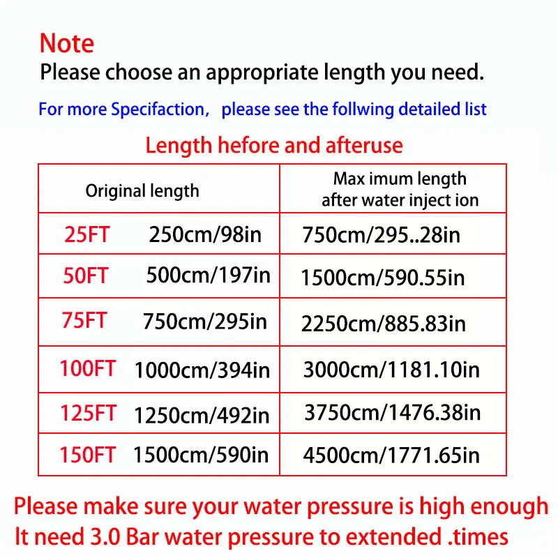 Garden hose for home gardens, expandable magic hose, garden watering rifle, garden lawn watering tools