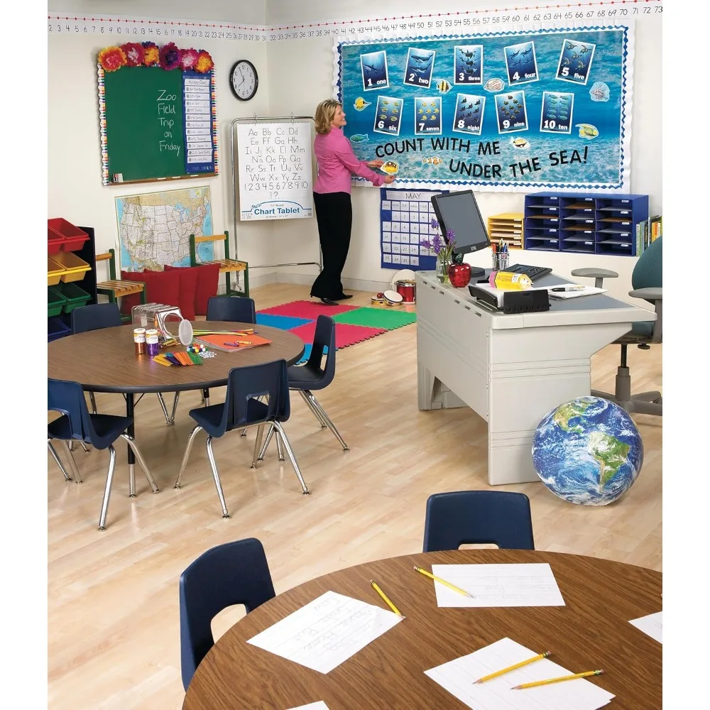 Classroom Keepers 30-Slot Mailbox, Blue