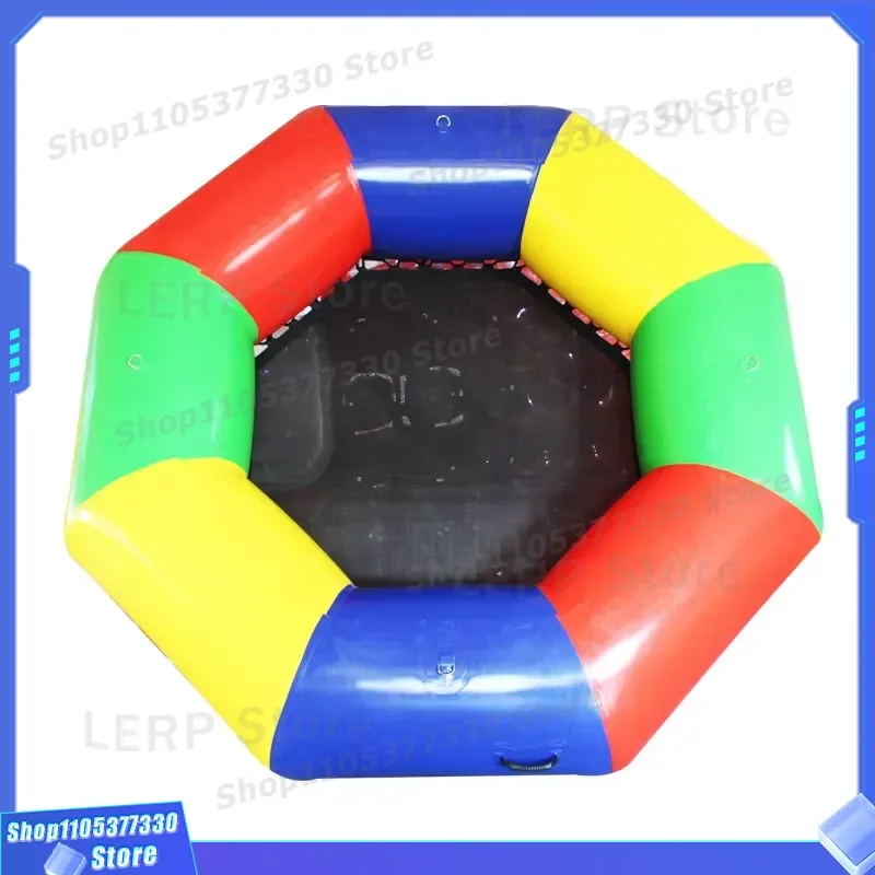 3m Outdoor Inflatable Water Trampoline Floating Jumping Mat For Lake Pool Summer Fun Durable PVC Bouncy Platform Toy Large 4