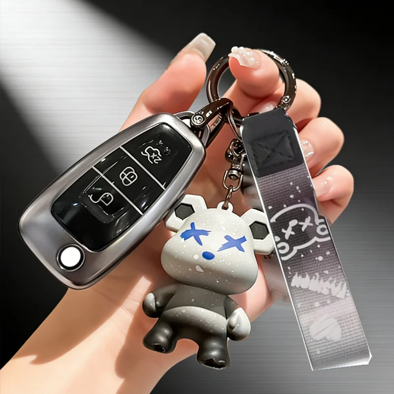 

Metallic Gray TPU for Ford Ranger C-Max S-Max Focus Galaxy Mondeo Transit Tourneo Custom Remote Car Key Case Cover Accessories