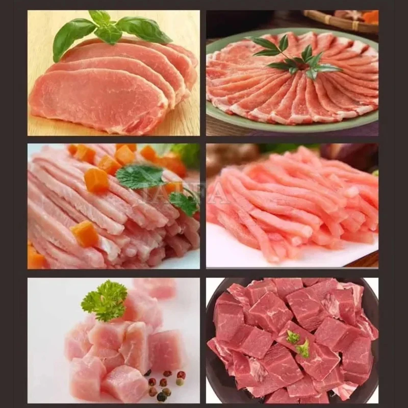 

Commercial Stainless Steel Electric Meat Slicer, Suitable For Slicing Fresh Meat, Soft Vegetables, and Fruits; Easy To Operate