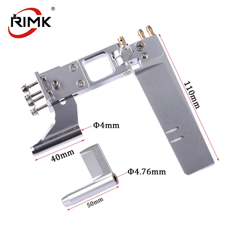 

110mm Rudder 4mm/4.76mm Bracket Strut Aluminum Alloy for 4mm Flexible Shaft Rc Boat Brushless Electric Boat 1pc